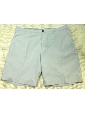 Caribbean Performance Mens Light Gray Golf Shorts Size 40 9" Inseam Nylon Blend